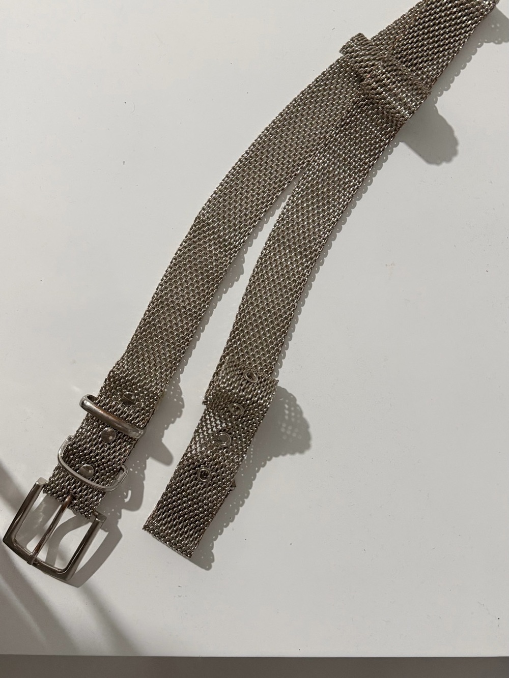 Women’s Mesh Metal Belt in Silver